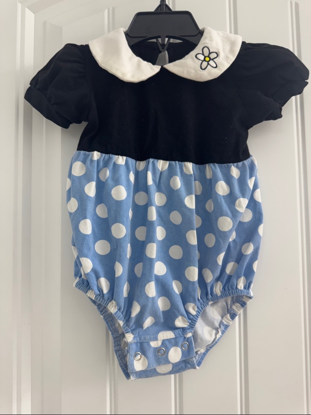 Taylor Joelle Vintage Minnie Romper with Peter Pan Collar
